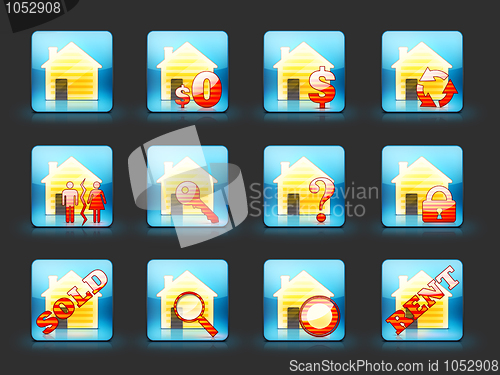 Image of Real Estate Icon Set
