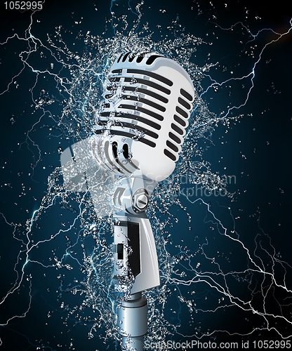 Image of Microphone in Water