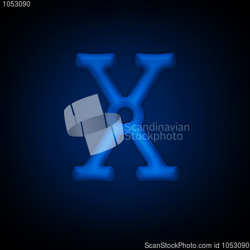 Image of Neon Letter X