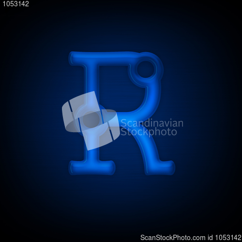 Image of Neon Letter R