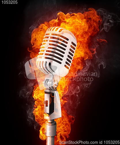 Image of Microphone in Fire