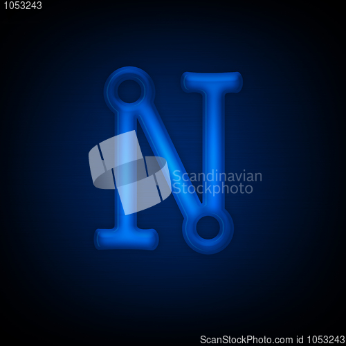 Image of Neon Letter N