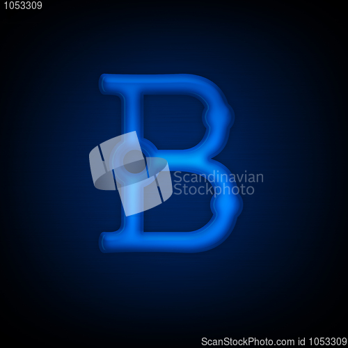 Image of Neon Letter B