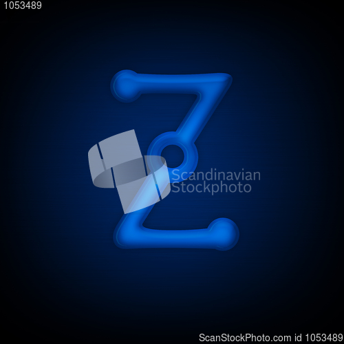 Image of Neon Letter Z