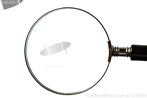 Image of Magnifying glass on white