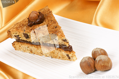 Image of Hazelnut and chocolate cake
