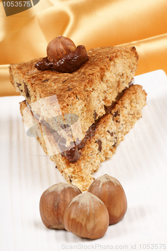 Image of Hazelnut and chocolate cake