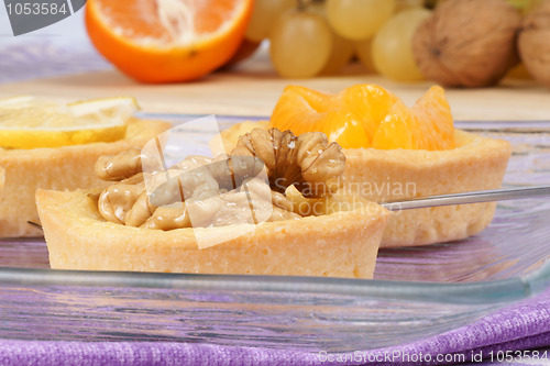 Image of Mini fruit tarts close-up