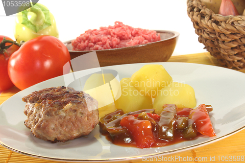 Image of Meatball with Ratatouille