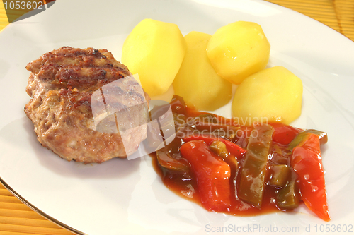 Image of Meatball with Ratatouille