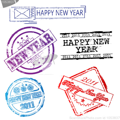 Image of New year 2011 stamps