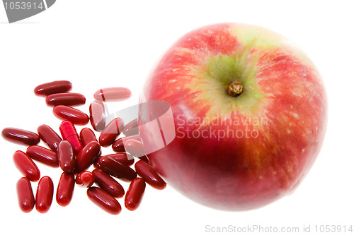 Image of Apple and medicines