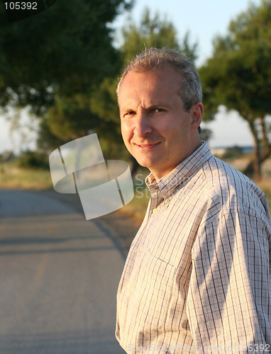 Image of Mature man outdoor