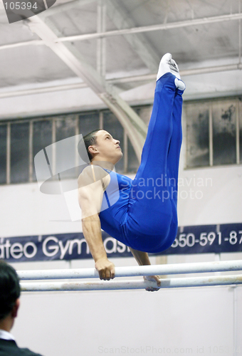 Image of Gymnast on parallel bars