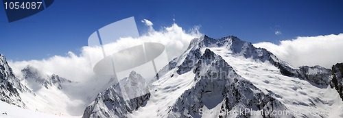 Image of Mountain panorama. Caucasus, Dombay.