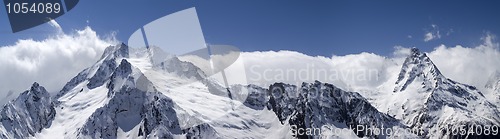 Image of Mountain panorama. Caucasus, region Dombay. 