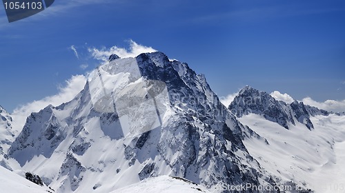 Image of Caucasus Mountains. Dombay.