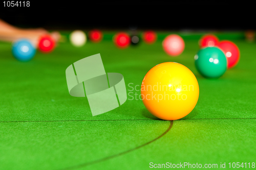 Image of Yellow snooker ball