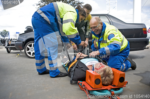 Image of EMS team at work