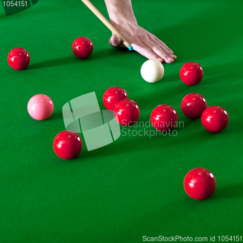 Image of Playing snooker