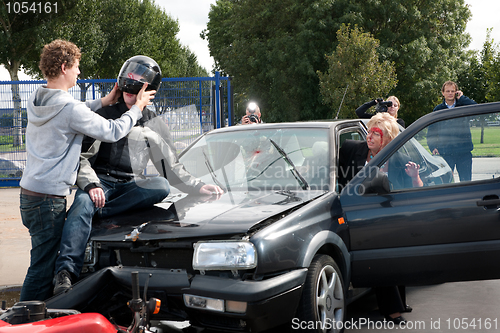 Image of Car crash scene