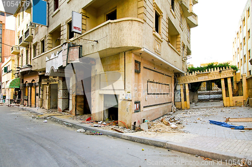 Image of Displaced earthquake building