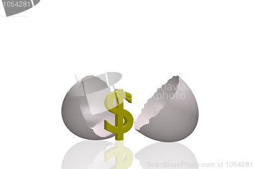 Image of Dollar Sign Hatched