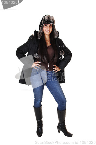 Image of Girl in winter coat.