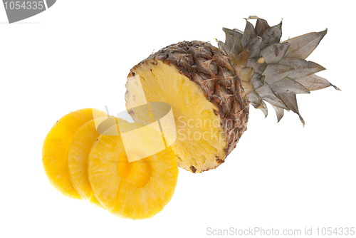 Image of Slices and half pinapple