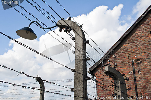 Image of Auschwitz Birkenau concentration camp.