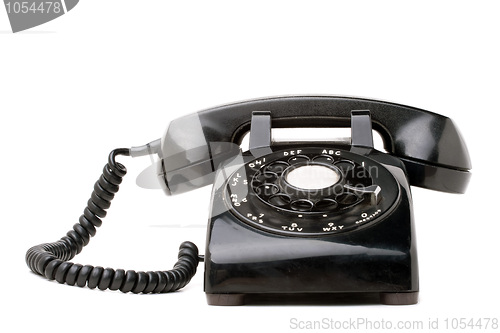 Image of Old Black Retro Telephone