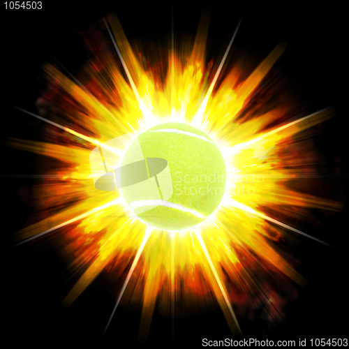 Image of Fiery Tennis Ball