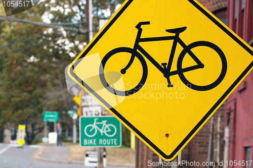 Image of Bike Route Street Signs