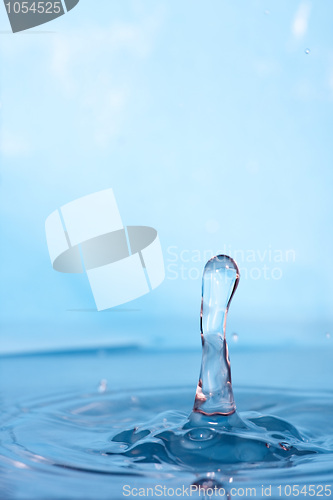 Image of Blue Water Droplet Splash