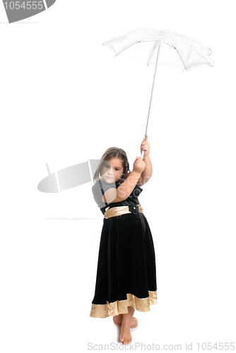 Image of Child Holding Umbrella