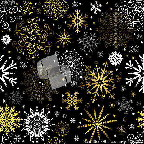 Image of Seamless black christmas wallpaper