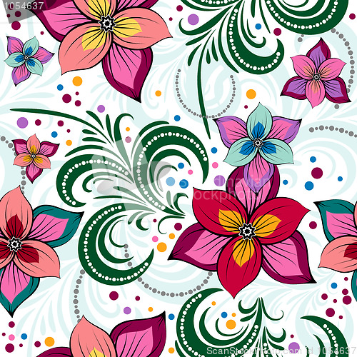 Image of Floral vivid seamless pattern