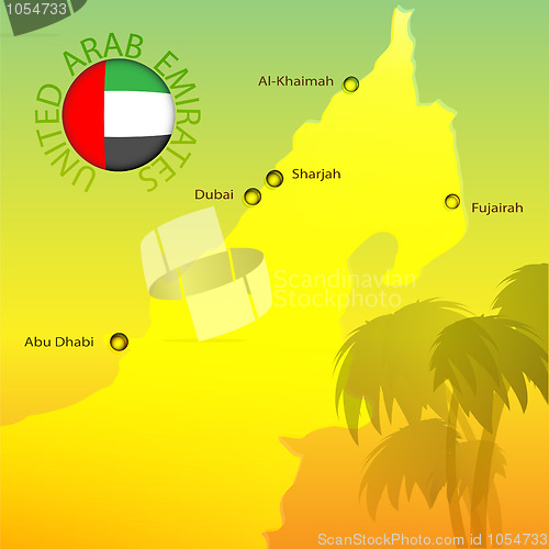 Image of Map Emirates