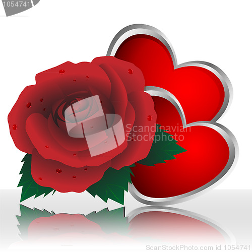 Image of Rose and heart
