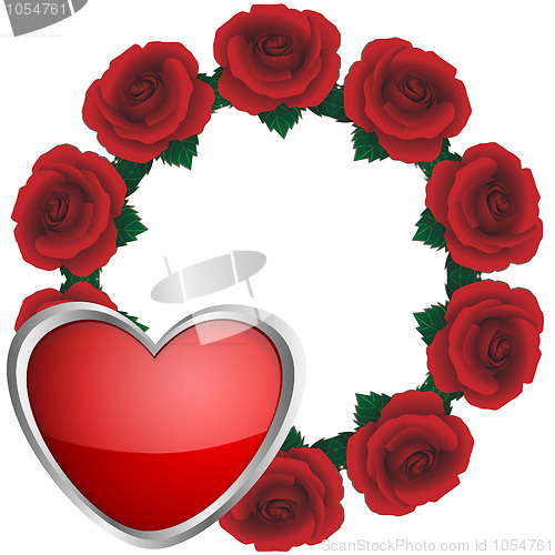 Image of Wreath from roses