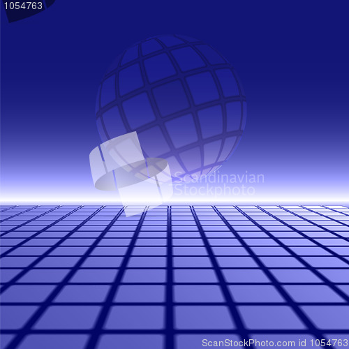 Image of Blue globe