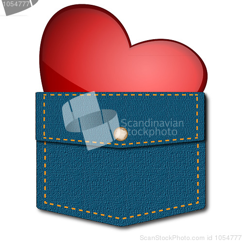 Image of Heart in pocket