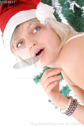 Image of Christmas blond girl