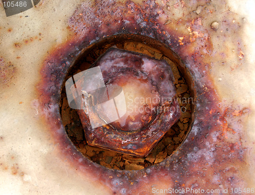 Image of Rusted nut