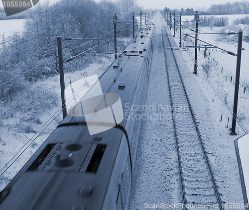 Image of Intercity train passing