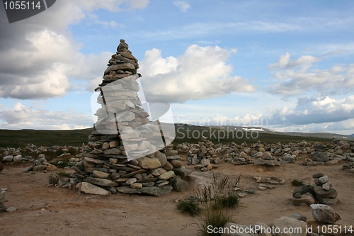 Image of Stone stack at Saltfjellet in Norway