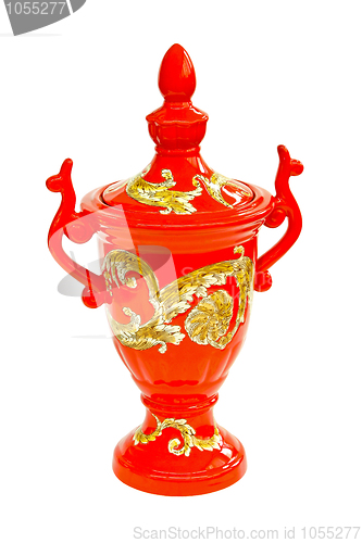 Image of Red vase