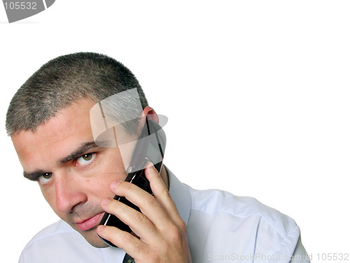 Image of Man speaking to the phone