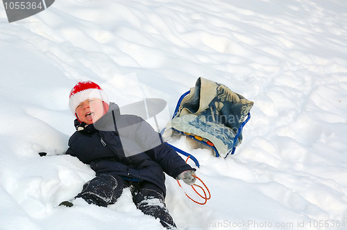 Image of snow winter sleigh fun