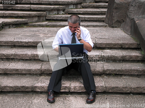 Image of Working on rocks stairs